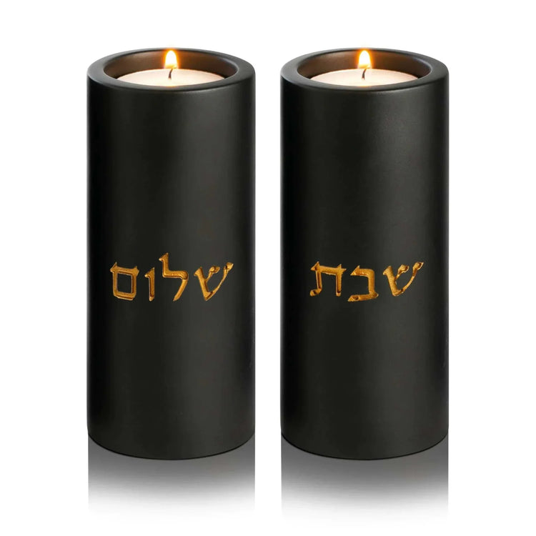 SURI Concrete Shabbat Candle Holders