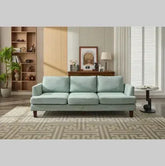 fabric 3 seater couch light green