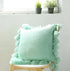 Decorative Pillow Cover, Knitted  Acrylic, Lantern Style w Ball Tassels