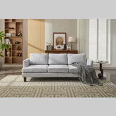 fabric 3 seater couch light green