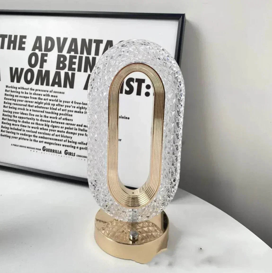 Crystal Touch Desk Lamp  Light Luxury Home Decor