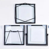 Modern Geometric Metal Glass Frame for Home Decor