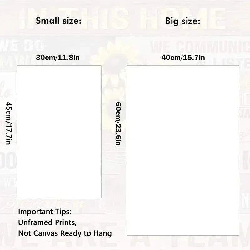 Inspiring 1pc Canvas Poster for Home Decor