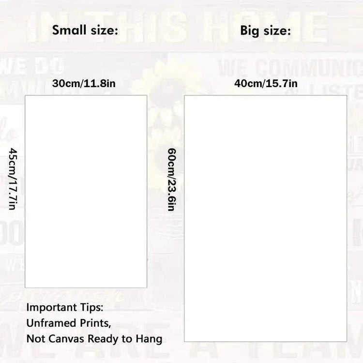 Inspiring 1pc Canvas Poster for Home Decor