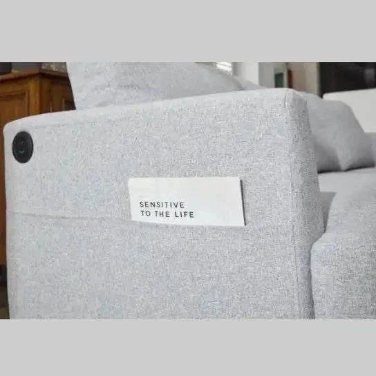fabric 3 seater couch light green