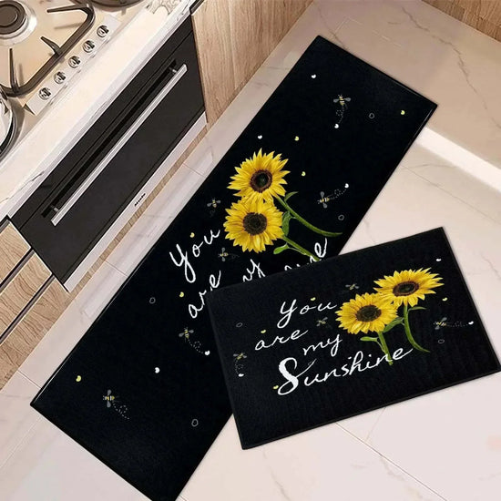 Sunflower Kitchen Rug