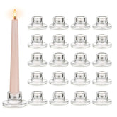 Glasseam Glass Tapered Candlestick Holders