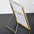 Modern Geometric Metal Glass Frame for Home Decor