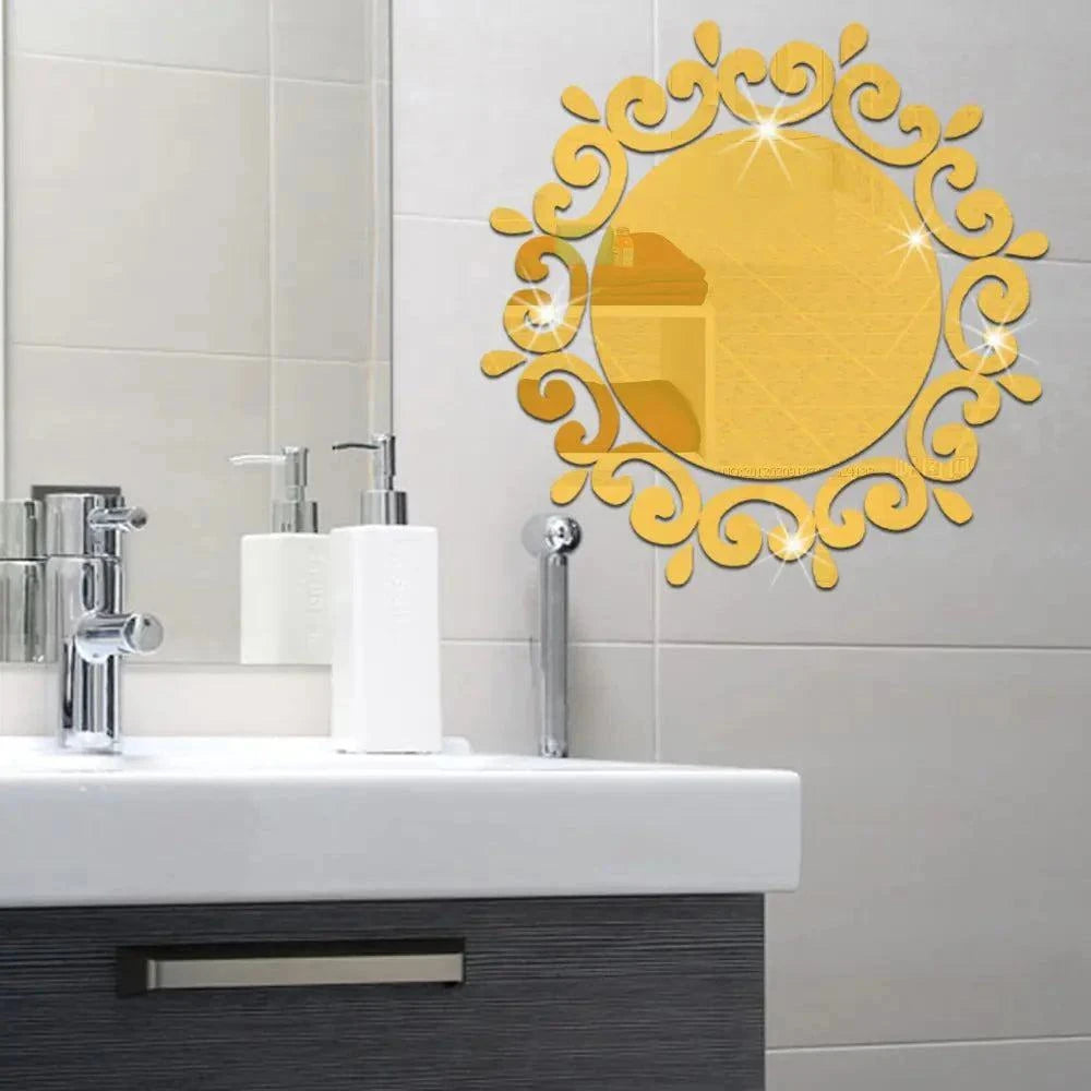 3D Mirror Wall Stickers, Self-Adhesive, for any of Your Living Spaces