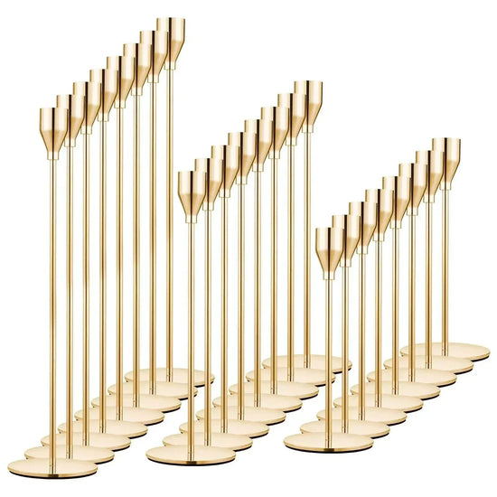 Gold Taper Candle Holders