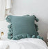 Decorative Pillow Cover, Knitted  Acrylic, Lantern Style w Ball Tassels